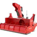 HE+ Series snowblower with Essa+ scraper blade